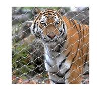 HBOOMOEM Filet En CâBle MéTallique，Corde SéCurité Metal Protection Flexible Mailles，Filet De Jardin Pour ProtéGer Les Plantes De Jardin, Les Fleurs Et Les Fruits.(3*1.5m/9.8*4.9ft)