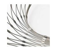 HBOOMOEM Filet Inoxydable Corde，Grille MéTallique Maille Toile Inox Flexible ，Convient Aux Balcons, Fermes, Filets De ClôTure Et Filets De Protection Contre Les Chutes.(10*1m/32.8*3.2ft)