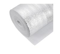 HBOOMOEM Films RéFléChissants En Aluminium，Radiateur BarrièRe Thermique AluminiséE Film ，Peut êTre Coupé Pour S'Adapter Au Grenier, Au Mur, Au Dernier éTage, Au Garage.(500CM/196.9IN,1.5CM/0.59IN)