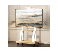 HBOOMOEM Hauteur RéGlable Support TV，Support TV Roulette avec Support Cantilever，Installation Au Sol, Convenant Aux Salons, Aux Chambres Et Aux Salles De ConféRence.(A 32-70in)