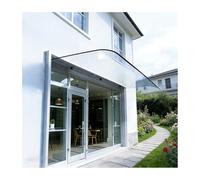 HBOOMOEM Incurvé EntréE Marquise Solaire，Auvent FenêTre Invisible，Offre Une Protection ComplèTe, AdaptéE Aux Portes D'EntréE ExtéRieures, Aux Patios Et Aux FenêTres.(Plane,390cm/153.5in)