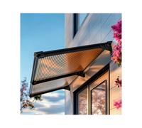 HBOOMOEM Marquise Porte，Auvent de Portede Moderne，Protège Contre Les Rayons UV, la Pluie, la Neige et Le Soleil ; Convient aux entrées extérieures, aux patios.(120 * 120cm/47.2 * 47in)