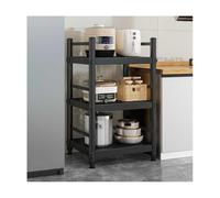 HBOOMOEM Meuble Cuisine，Meuble Micro Ondes Cuisine Rangement，Etagere Industrielle，éTagèRes Extensibles, IdéAles pour La Cuisine, La Salle De Bain Et La Chambre.(50 * 35 * 95CM)