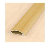 HBOOMOEM Passe Cable，Cache Cable Sol，RevêTements de CâBles Au Sol，il Convient pour Une Utilisation sur Les Bureaux, Les Murs, Les plinthes, Les sols et Bien Plus Encore.(Yellow Wood Grain,No. 4-3m)