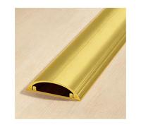 HBOOMOEM Passe Cable，Cache Cable Sol，RevêTements de CâBles Au Sol，il Convient pour Une Utilisation sur Les Bureaux, Les Murs, Les plinthes, Les sols et Bien Plus Encore.(Gold,No. 5-1m)