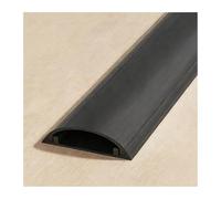 HBOOMOEM Passe Cable，Cache Cable Sol，RevêTements de CâBles Au Sol，il Convient pour Une Utilisation sur Les Bureaux, Les Murs, Les plinthes, Les sols et Bien Plus Encore.(Black,No. 3-1m)