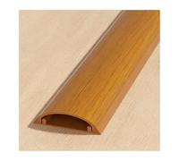 HBOOMOEM Passe Cable，Cache Cable Sol，RevêTements de CâBles Au Sol，il Convient pour Une Utilisation sur Les Bureaux, Les Murs, Les plinthes, Les sols et Bien Plus Encore.(Walnut Grain,No. 4-3m)