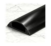 HBOOMOEM Passe Cable, Self-Adhesive Cable Duct, Ce Dispositif de Gestion et de Protection des CâBles Est Adapté à Une Utilisation Aussi Bien Au Sol Que sur Les Murs.(Black,No. 5-5m)