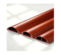 HBOOMOEM Passe Cable Sol, Goulotte Passe Cable Sol, Auto AdhéSif, Doté d'un SystèMe de Guidage Interne des CâBles ; Convient Aux Rallonges Et à Divers Types de Fils.(Mahogany Wood Grain,No. 5-1m)