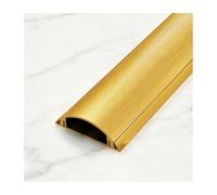 HBOOMOEM Passe Cable Sol, Goulotte Passe Cable Sol,Prévient Les Risques de trébuchement ; Convient aux environnements de Bureau, domestiques et extérieurs.(Gold,No. 3-5m)