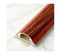 HBOOMOEM Passe Cable Sol, Goulotte Passe Cable Sol,Prévient Les Risques de trébuchement ; Convient aux environnements de Bureau, domestiques et extérieurs.(Mahogany Wood Grain,No. 4-1m)