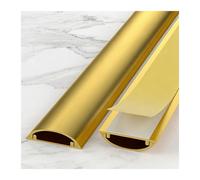 HBOOMOEM Passe Cable Sol，RevêTements de CâBles Au Sol，Organisateur de câbles Autocollant, adapté aux Bureaux, aux domiciles, aux entrepôts et aux espaces extérieurs.(Gold,No. 5-3m)