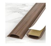 HBOOMOEM Passe Cable Sol，RevêTements de CâBles Au Sol，Organisateur de câbles Autocollant, adapté aux Bureaux, aux domiciles, aux entrepôts et aux espaces extérieurs.(Walnut Brown,No. 3-3m)