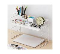 HBOOMOEM Petite Etagere A Poser，Desk Shelf，Il Peut Servir à Ranger des Fournitures De Bureau, des Articles De PremièRe NéCessité, des éPices, des Tasses, Etc.(A,Single Layer 37 * 16.5 * 24CM)