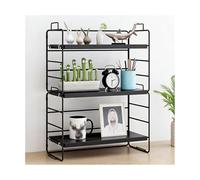 HBOOMOEM Petite Etagere A Poser，Desk Shelf，Il Peut Servir à Ranger des Fournitures De Bureau, des Articles De PremièRe NéCessité, des éPices, des Tasses, Etc.(C,Triple Layer 37 * 16.5 * 46CM)