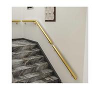 HBOOMOEM Rampe D'Escalier Murale，Barre De Support De SéCurité En Fer Forgé En MéTal Fixé Au Mur，Adapté Aux Enfants, Aux Personnes HandicapéEs Et Aux Personnes âGéEs.(Gold,300CM/118in)