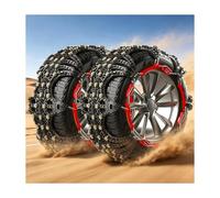 HBOOMOEM Snow Chains for Cars, ChaîNes à Neige, Galet Tendeur en Alliage | Couverture IntéGrale à 360°, Excellente AdhéRence, Convient Aux Berlines et Aux Pick Ups(225/75 R16)