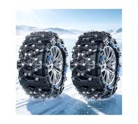 HBOOMOEM Snow Chains for Cars, ChaîNes à Neige, Résistant à l'usure | Facile à Installer, Convient pour Une Utilisation Sur La Neige et La Boue(225/75R16)