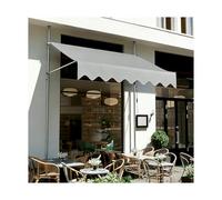 HBOOMOEM Store Banne Manuel，Banne RéTractable Terrasse，Son Installation Ne NéCessite Aucun PerçAge, Ce Qui La Rend IdéAle pour Les Cours, Les Jardins Et Les Balcons.(Light Gray,400CM/157.5in)