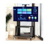 HBOOMOEM Support TV à roulettes，Hauteur RéGlable Support TV，C'est Un Choix IdéAl pour Les Bureaux, Les Maisons, Les éColes, Les Halls D'Exposition Et Les HôPitaux.(B 50-120in)