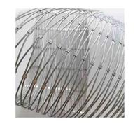 HBOOMOEM Toile Inox Flexible Maille De CâBle，304 Filet De Corde En Acier Inoxydable， Convient Aux Jardins, Escaliers, ClôTures Et Filets De Protection Contre Les Chutes.(12*1.5m/39.3*4.9ft)