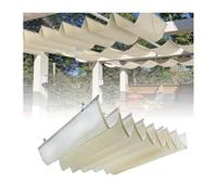 HBOOMOEM Vague Voile D'Ombrage，RéTractable Kit De Couverture D'Ombre，Auvent à Vagues，Comprend Un Kit D'Installation ; Convient Aux Gazebos, Aux Patios Et Aux Piscines.(W:3.2m/10.5ft*L:12m/39.3ft)