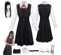 HBQC Anime Chainsaw Man Cosplay Asa Mitaka uniforme costume complet adulte pour Halloween carnaval partie, exposition de bandes dessinées et anime Convention
