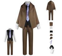 HBQC Anime cosplay costume Bungo Stray Dogs' Edogawa rampocospiay costume complet perruque costume costume adulte Halloween carnaval PARTY DRESS UP set