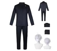 HBQC Anime cosplay costume Juju'tsu Kai'sen Gojo Satoru ensemble complet perruque ensemble adulte Halloween fête de carnaval