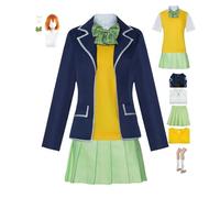 HBQC Anime cosplay costumes The Quintessential Quintuplets Nakano Yotsuba cosplay complet perruque costume - adulte, Halloween carnaval PARTY DRESS UP set