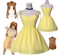 HBQC Anime 'NeonGenesisEvangelion' Cosplay Asuka Langley Soryu Uniforme Costume Complet Adulte Pour Halloween Carnaval, Fête De Carnaval, Exposition De Bandes Dessinées Et Convention D'anime