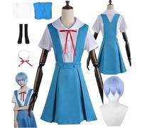 HBQC Anime 'NeonGenesisEvangelion' Cosplay Ayanami Rei Uniforme Costume Complet Adulte Pour Halloween Carnaval, Fête De Carnaval, Exposition De Bandes Dessinées Et Convention D'anime