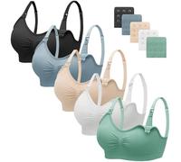 HBselect 5 Pcs Soutien-Gorge d'allaitement Maternité Soutien-Gorge d'allaitement sans Couture