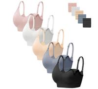 HBselect 5PCS Maternité Soutien Gorge Allaitement Femme sans Armatures | Confortables et Respirants, avec Clips d'extension Assortis
