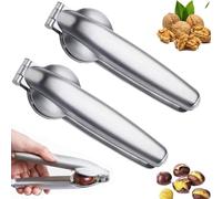 HBSFBH Châtaigne Clip, Clip Noix, Métal Nut Sheller, Noyer Pince, Noisettes Clips, Ouvre Chataigne, Inoxydable Pince à Châtaignes, Noix Pinces Outil Accueil, Outil de Cuisine pour Châtaignes