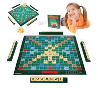 HBSFBH Orthographe Jeux, Jeu de Mots, Mots Portable Jeu de société, Jeu De Puzzle De Mots Amusant, Jouet d'orthographe en Anglais, Creative English Alphabet Word Game, 2 à 4 Joueurs