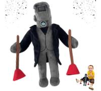HBSFBH Ski-bidi Toi-Let Plush Figures, 30cm Ski-bidi Peluche de toi-lettes, Jouet en Peluche Ski-bidi Toi-Let, Toi-lettes en Peluche Figure Jouet, pour Enfants Fans Adultes