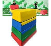 HBSSP Boîte Saut Empilable Gymnastique Modulaire Adaptée Aux Gymnases Domicile Surface Antidérapante Et Amovible, Résistante L'usure for Yoga Taekwondo Multi