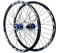 HBSSP Paire Roues 26/27,5/29 Pouces Freins Disque Et Démontage Rapide, Jantes Avant Et Arrière Alliage Double Couche, for Cassette 7-12 Vitesses, 32 Trous(Blue,27.5inch)