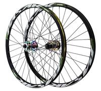 HBSSP Paire Roues VTT 26/27,5/29 Pouces,Freins Disque Démontage Rapide,Jantes Avant Et Arrière Alliage Double Couche for Cassette 7-12 Vitesses,32 Trous(Color,29inch)