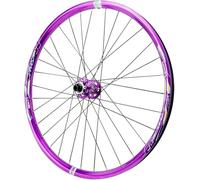 HBSSP Roue Avant/arrière Vélo Frein Disque, Axe Traversant,Roues VTT en Alliage D'aluminium,2 Roulements Avant/arrière,4 Roulements for Cassette 8-12 Vitesses(Front Wheel,27.5inch)