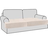 HBSVKLYNX Un canapé Souple et élégant, Housse de canapé en Velours Multicolore (Lot de 2)(Ivory)