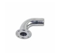 HBTSPJNT 1.5" Tri Clamp x 19mm 3/4" Hose Barb 90 Degree Elbow SUS 304 Stainless Steel Home Brew Beer Wine