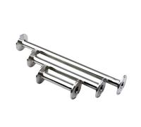 HBTSPJNT 1pc 304 Stainless Steel Pipe Fitting Pipe Outer Diameter 19mm Homemade Ring Three Clip 25.4mm Length 500mm