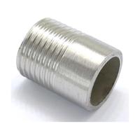 HBTSPJNT 5pcs 1/2" Female Thread 304 Stainless Steel Pipe Fitting Weld Nipple Coupling Connector for Water Oil Air