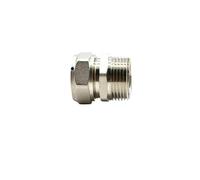 HBTSPJNT Fit 20/25mm ID/OD PEX-AL-PEX Tube x 1" BSPP Male Nickel Plated Brass Pipe Fitting Coupling Connector Adapter