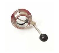 HBTSPJNT Fit 57mm 2.25" Pipe OD x 2.5" Tri Clamp Flow Control Valve SUS 304 Stainless Beer Brewing Home