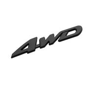 HBUNKT Auto Emblème pour Dacia Duster 2018-2023, Emblème Badge de Coffre de Avant Capot Emblème Logo Lettres Autocollant Métal D'Insigne pour Décoration Accessoire,Black-4WD-1