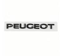 HBUNKT Auto Emblème pour Peugeot 407 2004-2008, Emblème Badge de Coffre de Avant Capot Emblème Logo Lettres Autocollant ABS D'Insigne pour Décoration Accessoire,Black-19 * 2cm