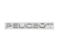 HBUNKT Auto Emblème pour Peugeot 607 2004-2010, Emblème Badge de Coffre de Avant Capot Emblème Logo Lettres Autocollant ABS D'Insigne pour Décoration Accessoire,Silver